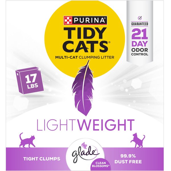 TIDY CATS Lightweight Glade Scented Clumping Clay Cat Litter, 17lb box