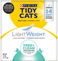 Tidy Cats Free & Clean Lightweight Unscented Clumping Clay Cat Litter, 17-lb box