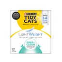 Tidy Cats Free & Clean Lightweight Unscented Clumping Clay Cat Litter, 17-lb box
