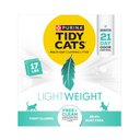 Tidy Cats Free & Clean Lightweight Unscented Clumping Clay Cat Litter, 17-lb box