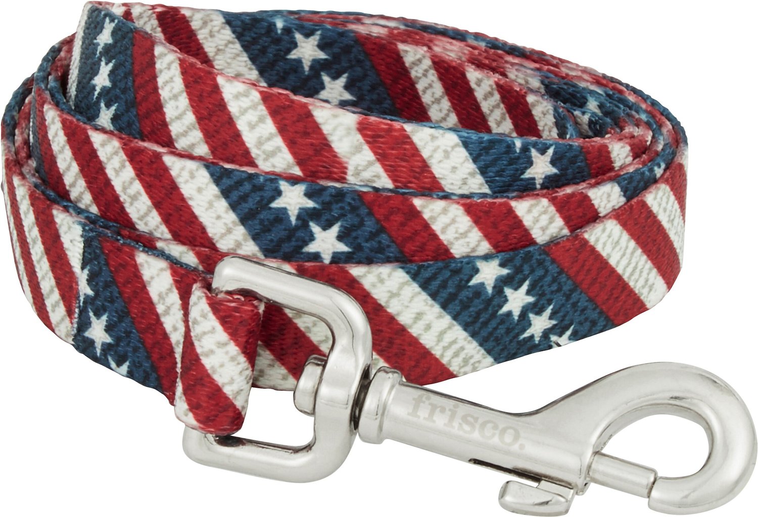 Dog Karma Clothing American Flag Dog Leash, 6-ft