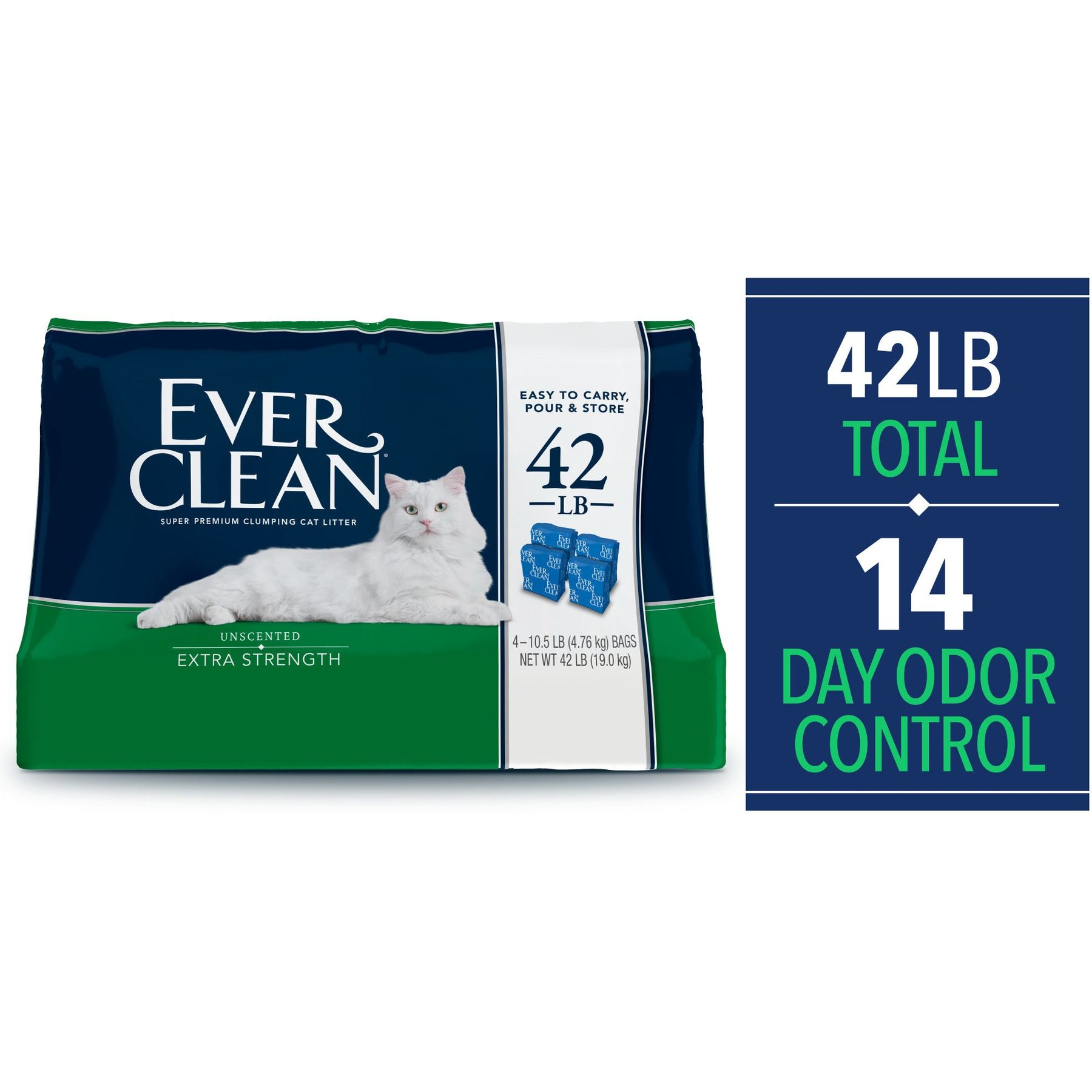 Ever Clean Extra Strength Unscented Clumping Clay Cat Litter