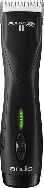 Andis Pulse ZR II 5-Speed Detachable Blade Cordless Clipper Kit with Removable Lithium Ion Battery, Black