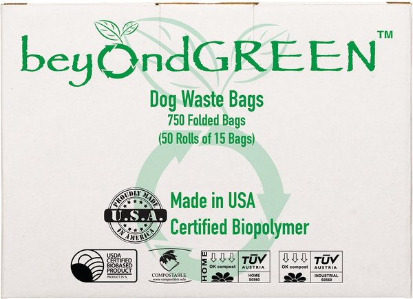 beyondGREEN Compostable Dog Waste Bag Refill Rolls, 750 count slide 1 of 7