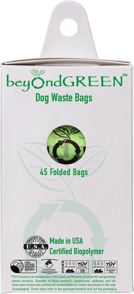beyondGREEN Compostable Dog Waste Bag Refill Rolls, 45 count slide 1 of 6