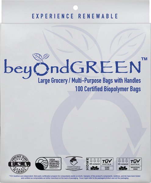 beyondGREEN Plant-Based Multi-Purpose Waste Bags, 100 count slide 1 of 4