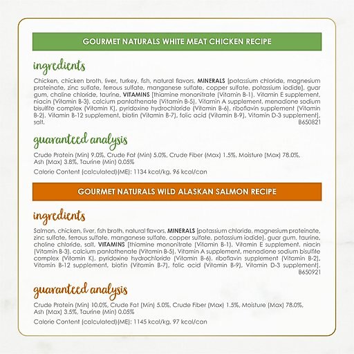 Fancy Feast Gourmet Naturals Pate Variety Pack Canned Cat Food, 3-oz, case of 12