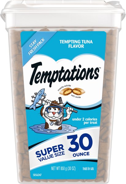 Temptations Classic Tempting Tuna Flavor Soft & Crunchy Cat Treats, 30-oz tub slide 1 of 10
