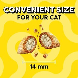 Temptations Jumbo Stuff Tempting Tuna Flavor Soft & Crunchy Cat Treats, 14-oz tub