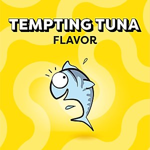 Temptations Jumbo Stuff Tempting Tuna Flavor Soft & Crunchy Cat Treats, 14-oz tub