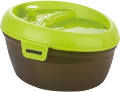 DOG H2O & CAT H2O Plastic Dog & Cat Fountain with Dental Care Tablet, Green/Grey, 201-oz