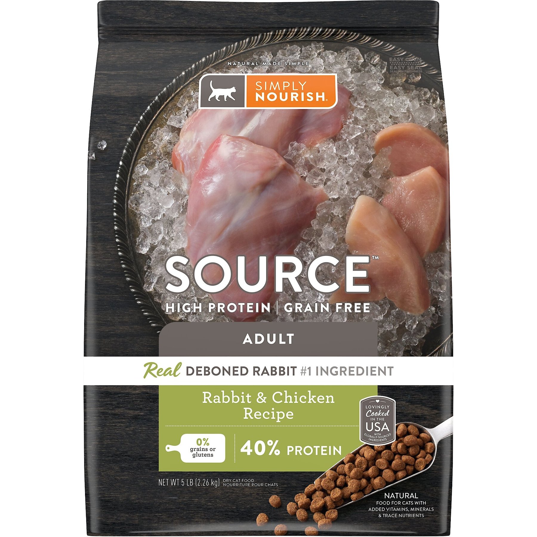 SIMPLY NOURISH Source Rabbit Chicken Recipe High Protein Grain