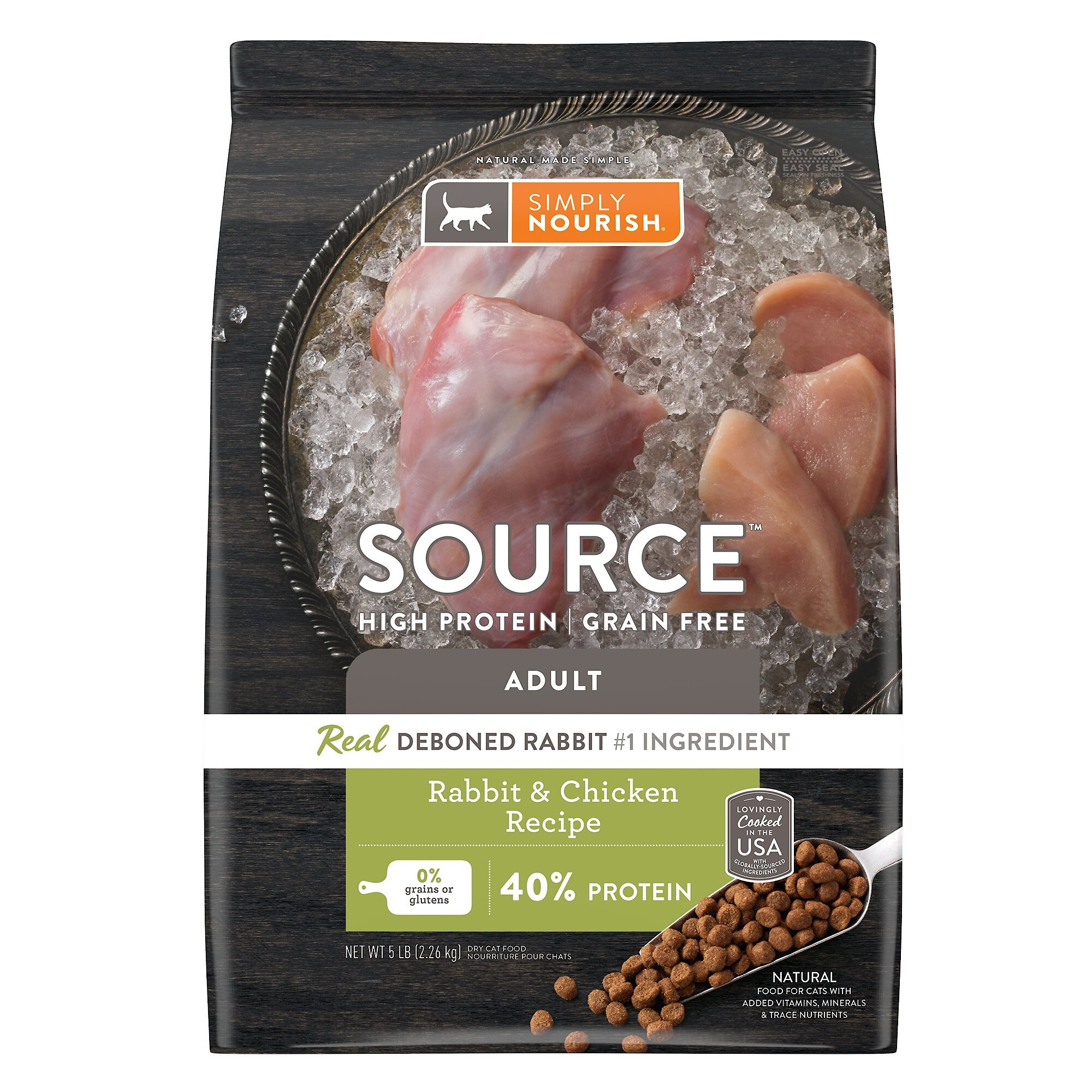 SIMPLY NOURISH Source Rabbit Chicken Recipe High Protein Grain