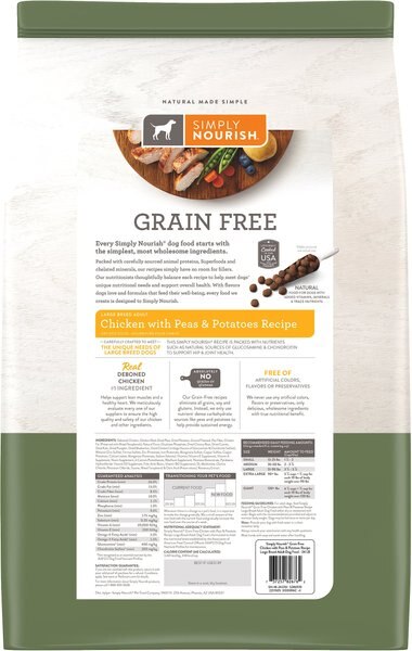 simply nourish puppy food feeding chart