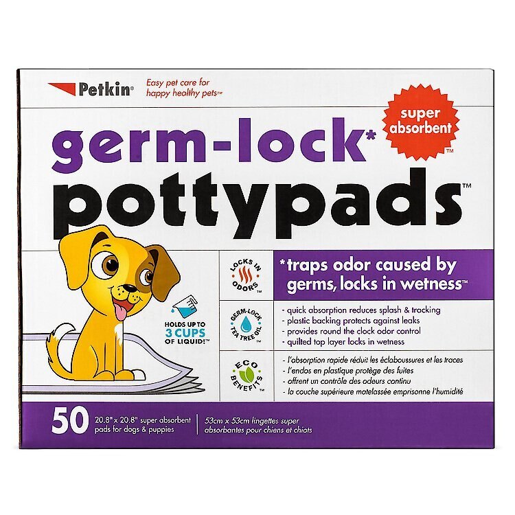 PETKIN Germ-Lock Potty Pads - Chewy.com