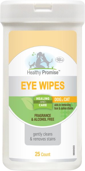 Four Paws Healing Remedies Tear Stain Remover Dog & Cat Eye Wipes, 25 count slide 1 of 9
