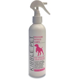 Kibble Pet Brush-In Shine Warm Vanilla & Amber Waterless Dog Shampoo, 7.1-oz bottle