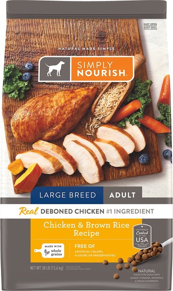 SIMPLY NOURISH Chicken Brown Rice Recipe Large Breed Adult Dry