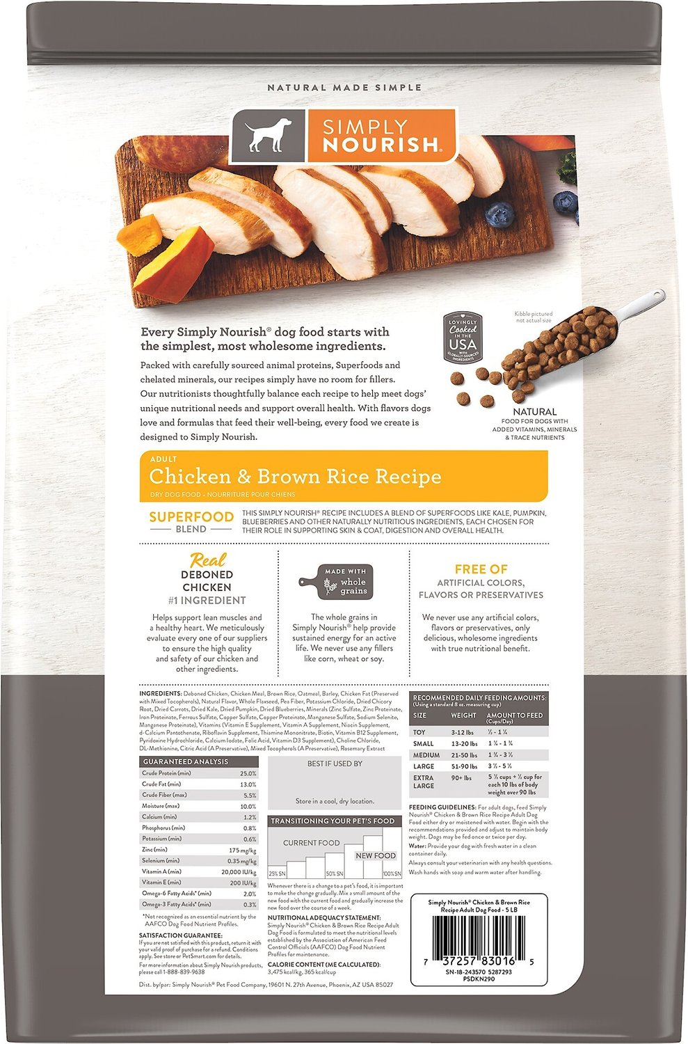 simply nourish chicken and rice dog food