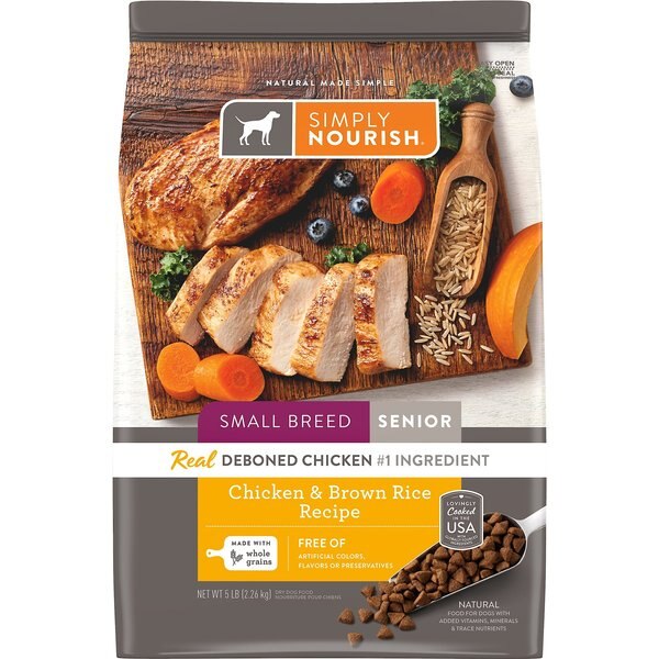 simply nourish small breed puppy chicken and brown rice