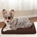 FurHaven Ultra Plush Deluxe Cooling Gel Pillow Dog Bed w/Removable Cover, Chocolate, Small