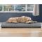 Show in main carousel: FurHaven Ultra Plush Deluxe Cooling Gel Pillow Dog Bed with Removable Cover, Gray, Large slide 1 of 10