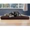 Show in main carousel: FurHaven Ultra Plush Deluxe Cooling Gel Pillow Dog Bed with Removable Cover, Chocolate, Jumbo slide 1 of 11