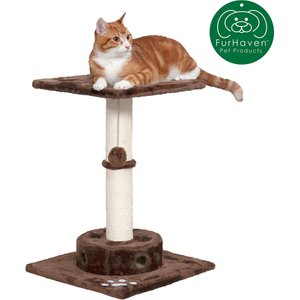 Tiger Tough Scratching Post 22.5-in Faux Fur Cat Tree, Brown