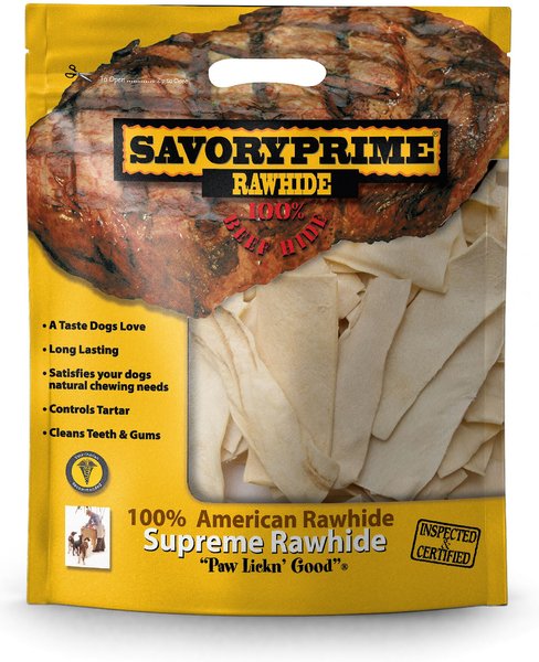 Savory Prime Natural Rawhide Chips Dog Treat, 2-lb bag slide 1 of 3