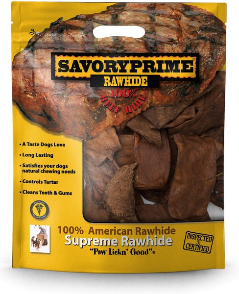 Savory Prime Beef Rawhide Chips Dog Treats, 2-lb bag slide 1 of 3