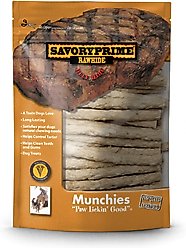 Savory Prime Rawhide Munchies Sticks 5" Dog Treats, 50 count