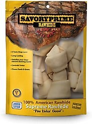 Savory Prime Rawhide Medium Bone 6-7" Dog Chews, 6 count