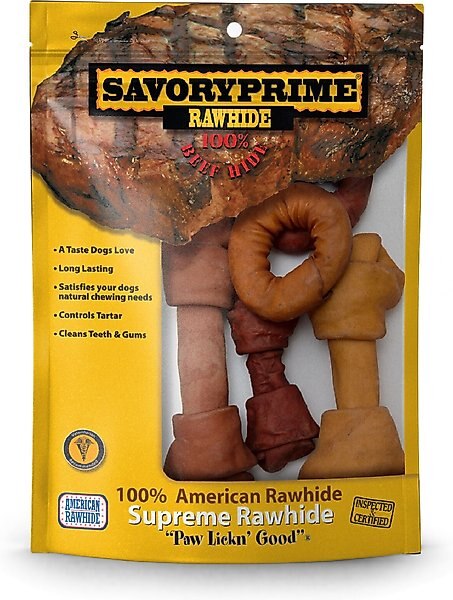 Savory Prime Large Assorted Flavored Bones Dog Chews, 1.5-lb bag slide 1 of 3