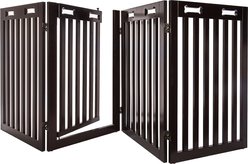 Arf Pets Free-Standing Walk-Through Wood Dog & Cat Gate