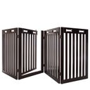 Arf Pets Free-Standing Walk-Through Wood Dog & Cat Gate