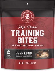 Bones & Chews All-Natural Beef Lung Dehydrated Dog Treats, 12-oz bag