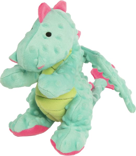 GODOG Dragons Chew Guard Squeaky Plush Dog Toy, Seaform, Large - Chewy.com