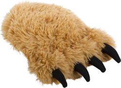 TrustyPup Chew Guard Fuzzy Bear Foot Squeaky Plush Dog Toy, Small