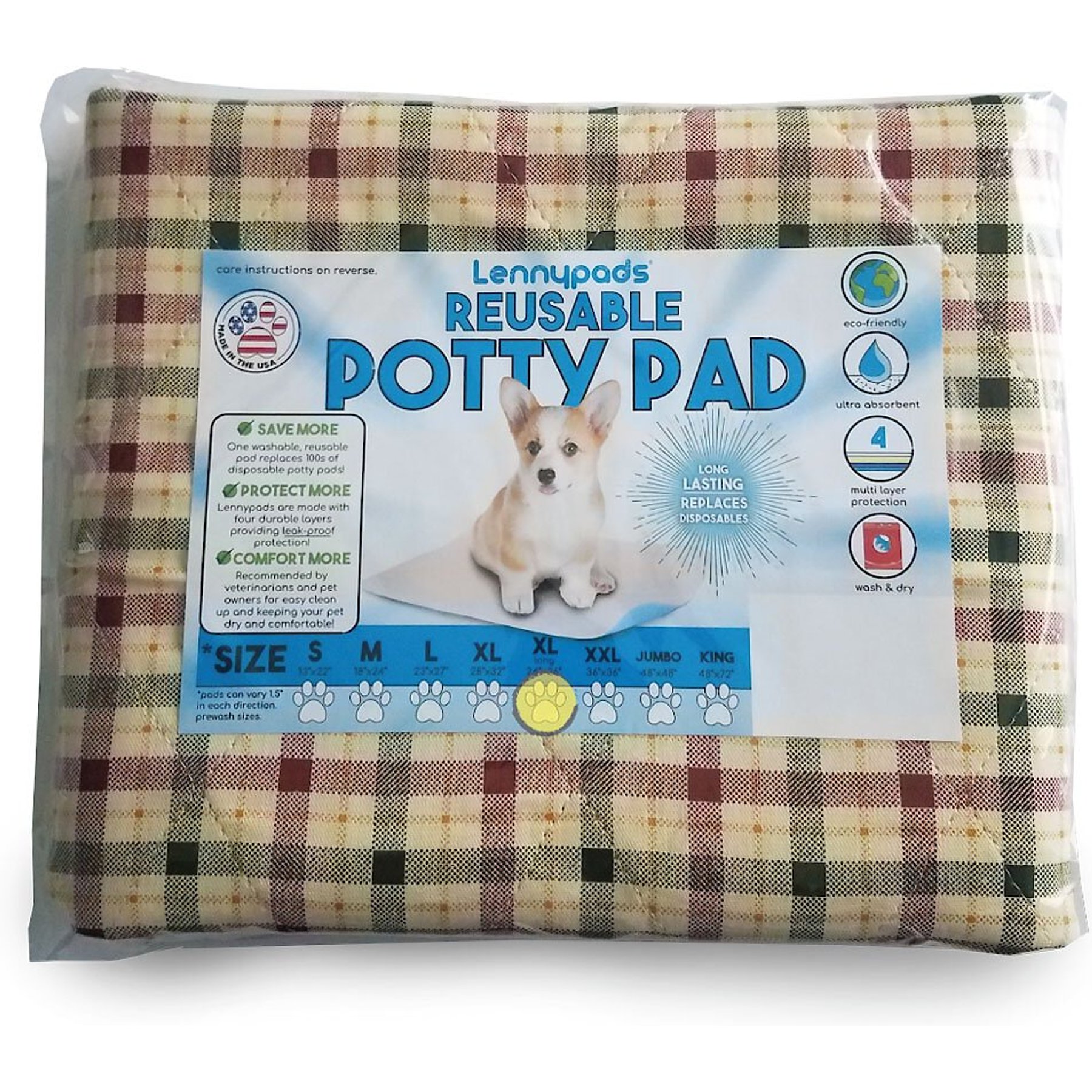 Potty Buddy - Reusable Pet Pad - Waves - X-Large (35x32)