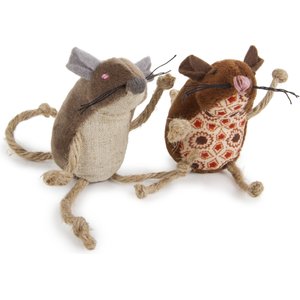 Petlinks Lil' Critters Mice Cat Toy with Catnip, 2 count