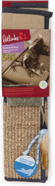 Petlinks Scratcher's Choice Perch Hammock Cat Scratcher Toy with Catnip