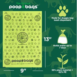 The Original Poop Bags Compostable Rolls, 60 count