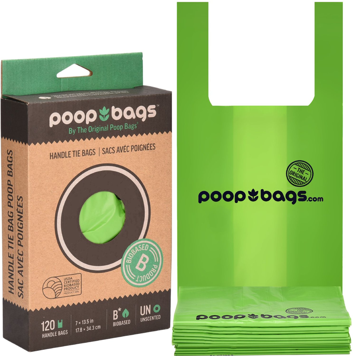 Pet N Pet 200 Counts Unscented Tie Handle Dog Waste Bags Poop Bags Poo