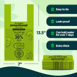 The Original Poop Bags Handle Tie USDA Biobased Waste Bags, Green, Large, 120 count slide 2 of 7