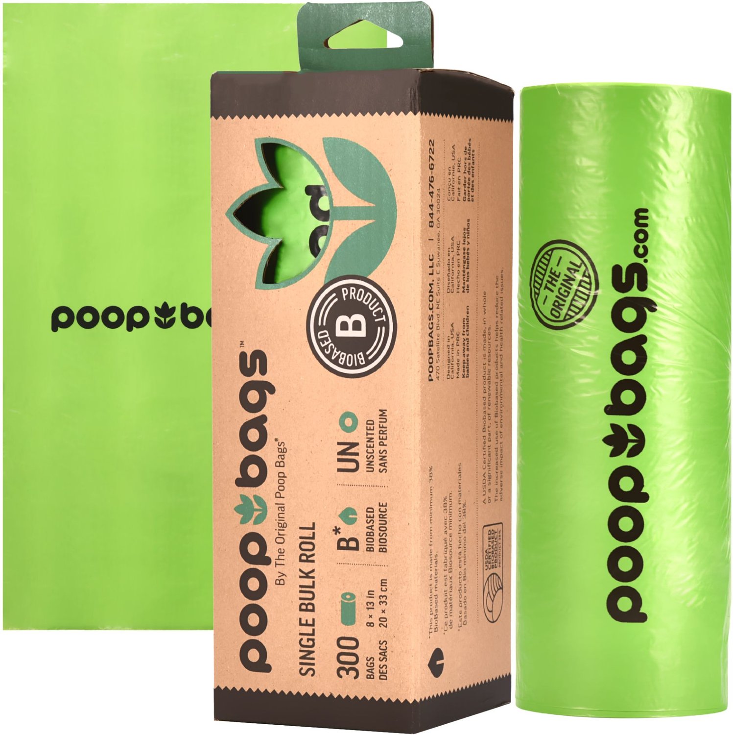 Pogi's Dog Poop Bags with Easy-Tie Handles - 300 Doggy Leak-Proof, Ultra  Thick, Scented Poop Bags for Dogs, Cat