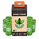 The Original Poop Bags Orange Scented USDA Biobased Rolls, Green, Large, 120 count