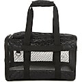 Sherpa Original Deluxe Lattice Print Airline-Approved Dog & Cat Carrier Bag, Black, Medium