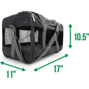 Sherpa Original Deluxe Airline-Approved Dog & Cat Carrier Bag, Charcoal, Medium