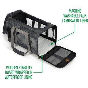 Sherpa Original Deluxe Airline-Approved Dog & Cat Carrier Bag, Charcoal, Medium