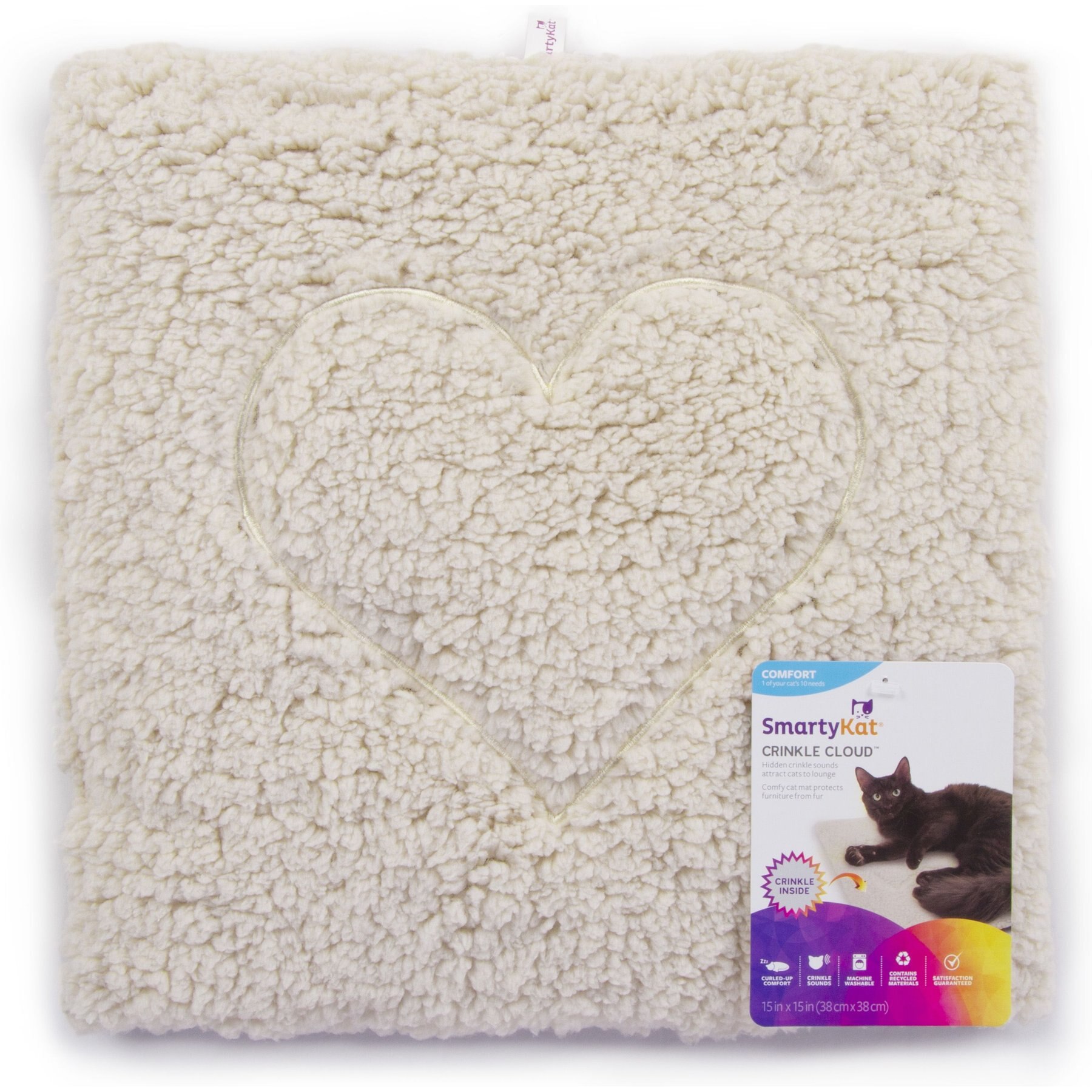 SMARTYKAT Crinkle Cloud Cat Mat Toy Chewy